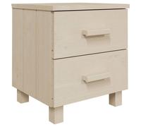 Berkfield Home Decorative Bedside Cabinets HAMAR 2 pcs Honey Brown 40x35x44.5cm in Light Tan | Size: 40x35x44.5 cm Berkfield Home Light Tan 40x35x44.5 cm