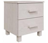 Berkfield Home Decorative Bedside Cabinets HAMAR 2 pcs White 40x35x44.5 cm Solid Wood Berkfield Home White 40x35x44.5 cm