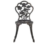 Berkfield Home Decorative Bistro Chairs 2 pcs Bronze Cast Aluminium in Brown Berkfield Home Brown