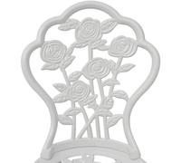 Berkfield Home Decorative Bistro Chairs 2 pcs Cast Aluminium White Berkfield Home White