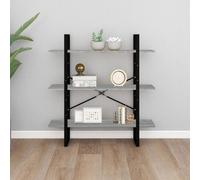 Berkfield Home Decorative Book Cabinet Grey Sonoma 100x30x105 cm Engineered Wood | Size: 100 x 30 x 105 cm Berkfield Home Grey 100 x 30 x 105 cm