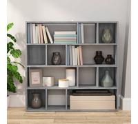 Berkfield Home Decorative Book Cabinet/Room Divider Grey Sonoma 105x24x102 cm | Size: 105 x 24 x 102 cm Berkfield Home Grey 105 x 24 x 102 cm