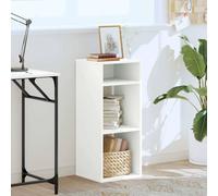 Berkfield Home Decorative Book Cabinet White 34x31x80 cm Engineered Wood | Size: 34 x 31 x 80 cm Berkfield Home White 34 x 31 x 80 cm