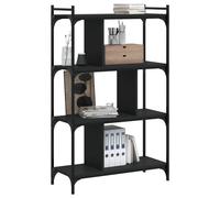 Berkfield Home Decorative Bookcase 4-Tier Black 76x32x123 cm Engineered Wood | Size: 76 x 32 x 123 cm Berkfield Home Black 76 x 32 x 123 cm