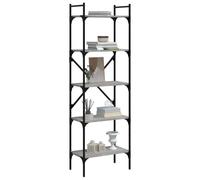 Berkfield Home Decorative Bookcase 5-Tier Grey Sonoma 56x31.5x174 cm Engineered Wood Berkfield Home Grey 56x31.5x174 cm