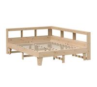 Berkfield Home Decorative Bookcase Bed without Mattress 140x200cm Solid Wood Pine in Natural | Size: 140x200 cm Berkfield Home Natural 140x200 cm