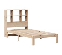 Berkfield Home Decorative Bookcase Bed without Mattress 90x200cm Solid Wood Pine in Natural | Size: 90x200 cm Berkfield Home Natural 90x200 cm