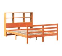 Berkfield Home Decorative Bookcase Bed without Mattress Wax Brown 140x190 cm Sol Berkfield Home Brown 140x190 cm