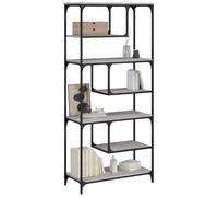 Berkfield Home Decorative Bookcase Grey Sonoma 81x36x176 cm Engineered Wood | Size: 81 x 36 x 176 cm Berkfield Home Grey 81 x 36 x 176 cm