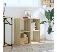 Berkfield Home Decorative Bookcase Sonoma Oak 68.5x32x68.5 cm Engineered Wood in Light Tan Berkfield Home Light Tan 68.5x32x68.5 cm