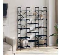 Berkfield Home Decorative Bookshelf Black 127.5x28.5x172.5 cm Engineered Wood Berkfield Home Black 127.5x28.5x172.5 cm