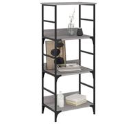 Berkfield Home Decorative Bookshelf Grey Sonoma 50x33x117.5 cm Engineered Wood Berkfield Home Grey 50x33x117.5 cm