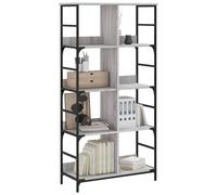 Berkfield Home Decorative Bookshelf Grey Sonoma 78.5x33x153 cm Engineered Wood Berkfield Home Grey 78.5x33x153 cm