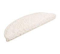 Berkfield Home Decorative Carpet Stair Treads 15 pcs White 56x17x3 cm | Size: Medium Berkfield Home White Medium