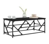 Berkfield Home Decorative Coffee Table Black 100x50x40 cm Engineered Wood | Size: 100 x 50 x 40 cm Berkfield Home Black 100 x 50 x 40 cm
