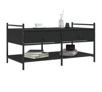 Berkfield Home Decorative Coffee Table Black 99x50x50 cm Engineered Wood | Size: 99 x 50 x 50 cm Berkfield Home Black 99 x 50 x 50 cm