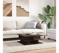 Berkfield Home Decorative Coffee Table Brown Oak 70x70x29 cm Engineered Wood | Size: 70 x 70 x 29 cm Berkfield Home Brown 70 x 70 x 29 cm