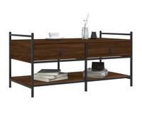 Berkfield Home Decorative Coffee Table Brown Oak 99x50x50 cm Engineered Wood | Size: 99 x 50 x 50 cm Berkfield Home Brown 99 x 50 x 50 cm