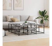 Berkfield Home Decorative Coffee Table Grey Sonoma 121x121x40 cm Engineered Wood | Size: 121 x 121 x 40 cm Berkfield Home Grey 121 x 121 x 40 cm