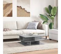 Berkfield Home Decorative Coffee Table Grey Sonoma 70x70x29 cm Engineered Wood | Size: 70 x 70 x 29 cm Berkfield Home Grey 70 x 70 x 29 cm