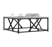 Berkfield Home Decorative Coffee Table Grey Sonoma 70x70x30 cm Engineered Wood | Size: 70 x 70 x 30 cm Berkfield Home Grey 70 x 70 x 30 cm