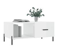 Berkfield Home Decorative Coffee Table High Gloss White 90x50x40 cm Engineered Wood | Size: 90 x 50 x 40 cm Berkfield Home White 90 x 50 x 40 cm