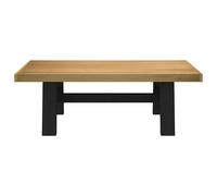 Berkfield Home Decorative Coffee Table NOAIN A-Shaped Legs 120x60x40 cm Solid Wo in Brown | Size: 120 x 60 x 40 cm Berkfield Home Brown 120 x 60 x 40 cm