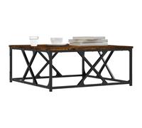 Berkfield Home Decorative Coffee Table Smoked Oak 70x70x30 cm Engineered Wood in Brown | Size: 70 x 70 x 30 cm Berkfield Home Brown 70 x 70 x 30 cm