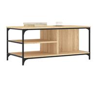 Berkfield Home Decorative Coffee Table Sonoma Oak 100x50x45 cm Engineered Wood in Brown | Size: 100 x 50 x 45 cm Berkfield Home Brown 100 x 50 x 45 cm