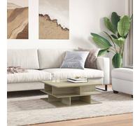 Berkfield Home Decorative Coffee Table Sonoma Oak 70x70x29 cm Engineered Wood in Light Tan | Size: 70 x 70 x 29 cm Berkfield Home Light Tan 70 x 70 x 29 cm