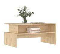 Berkfield Home Decorative Coffee Table Sonoma Oak 90x55x42.5 cm Engineered Wood in Light Brown Berkfield Home Light Brown 90x55x42.5 cm