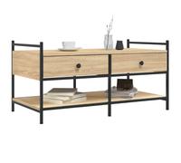 Berkfield Home Decorative Coffee Table Sonoma Oak 99x50x50 cm Engineered Wood in Light Tan | Size: 99 x 50 x 50 cm Berkfield Home Light Tan 99 x 50 x 50 cm