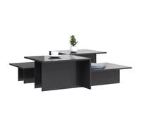 Berkfield Home Decorative Coffee Tables 2 pcs High Gloss Grey Engineered Wood Berkfield Home Grey