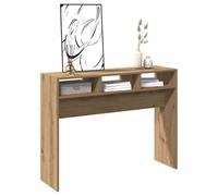 Berkfield Home Decorative Console Table Artisan Oak 105x30x80 cm Engineered Wood in Brown | Size: 105 x 30 x 80 cm Berkfield Home Brown 105 x 30 x 80 cm