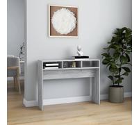 Berkfield Home Decorative Console Table Grey Sonoma 105x30x80 cm Engineered Wood | Size: 105 x 30 x 80 cm Berkfield Home Grey 105 x 30 x 80 cm