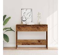 Berkfield Home Decorative Console Table Old Wood 100x35x76.5 cm Engineered Wood in Brown Berkfield Home Brown 100x35x76.5 cm