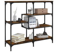 Berkfield Home Decorative Console Table Smoked Oak 103x32x95 cm Engineered Wood in Brown | Size: 103 x 32 x 95 cm Berkfield Home Brown 103 x 32 x 95 cm