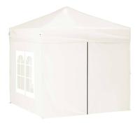 Berkfield Home Decorative Folding Party Tent with Sidewalls Cream 2x2 m Berkfield Home Cream