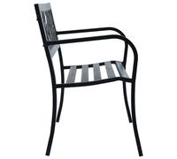 Berkfield Home Decorative Garden Bench 125 cm Black Steel Berkfield Home Black