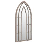 Berkfield Home Decorative Garden Mirror Sand 100x45 cm Iron for Outdoor Use in Beige Berkfield Home Beige 100x45 cm