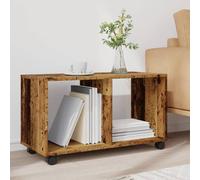 Berkfield Home Decorative vidaXL¬†Rolling¬†Cabinet¬†Old Wood 72x33x42.5 cm Engin in Brown Berkfield Home Brown 72x33x42.5 cm