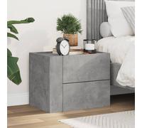 Berkfield Home Decorative Wall-mounted Bedside Cabinet Concrete Grey 45x30x35 cm | Size: 45 x 30 x 35 cm Berkfield Home Grey 45 x 30 x 35 cm