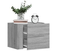Berkfield Home Decorative Wall-mounted Bedside Cabinet Grey Sonoma 45x30x35 cm | Size: 45 x 30 x 35 cm Berkfield Home Grey 45 x 30 x 35 cm