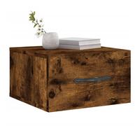 Berkfield Home Decorative Wall-mounted Bedside Cabinets 2 pcs Smoked Oak 35x35x20 cm in Brown | Size: 35 x 35 x 20 cm Berkfield Home Brown 35 x 35 x 20 cm