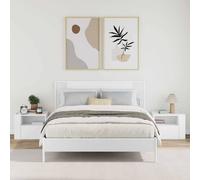 Berkfield Home Decorative Wall-mounted Bedside Cabinets 2 pcs White 45x30x35 cm | Size: 45 x 30 x 35 cm Berkfield Home White 45 x 30 x 35 cm