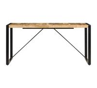 Berkfield Home Dense Dining Table 160x80x75 cm Solid Mango Wood in Brown | Size: 160 x 80 x 75 cm Berkfield Home Brown 160 x 80 x 75 cm