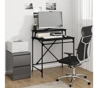 Berkfield Home Desk Black 80x50x90 cm Engineered Wood & Iron | Size: 80 x 50 x 90 cm Berkfield Home Black 80 x 50 x 90 cm
