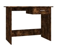 Berkfield Home Desk Smoked Oak 100x50x76 cm Engineered Wood in Brown | Size: 100 x 50 x 76 cm Berkfield Home Brown 100 x 50 x 76 cm