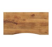 Berkfield Home Desk Top with Curve 110x60x2.5 cm Solid Wood Rough Mango in Brown Berkfield Home Brown 110x60x2.5 cm