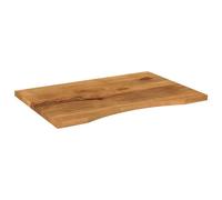 Berkfield Home Desk Top with Curve 80x60x2.5 cm Solid Wood Rough Mango in Brown Berkfield Home Brown 80x60x2.5 cm
